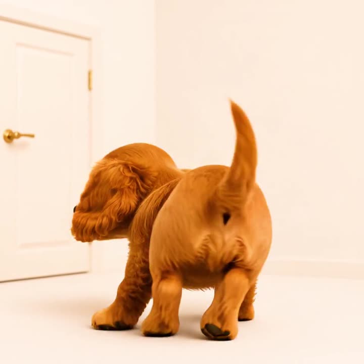 Biscuit at the door